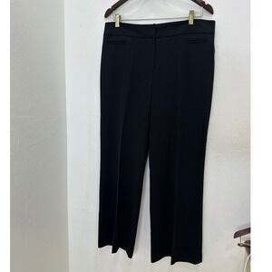 Cleo Petites Dress Pants Womens 14 Black Good‎ Wide Leg Stretch Trousers 1051PLR
